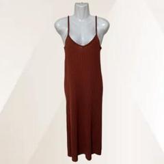 L'espoir　レスポワール　ワンピース　オレンジ　レディース　ロング　ニット