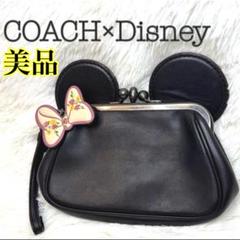 ちびここ　超美品　coach Disney コラボ　クラッチ2ウェイバッグ 2025年最新】coach クラッチバッグ ディズニーの人気アイテム