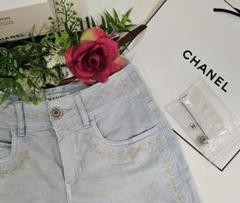 ⭐素敵⭐CHANEL 刺繍ロゴデニム - メルカリ