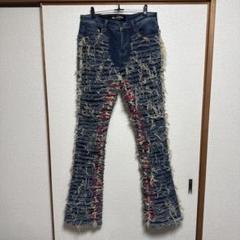 VALABASASフリンジデニムフレアパンツ