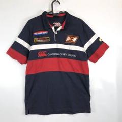 ✅VINTAGE カンタベリー ボーダフォン 携帯 企業 ポロシャツ 90s 90年代 90s カンタベリー マルチカラー 緑 グリーン 黒 ブラック