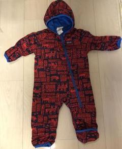 Patagonia 子供用 ジャンプスーツ 青　12-18M パタゴニア 6ヵ月-5歳 Hi-Loft フード付き防寒ダウンジャケット