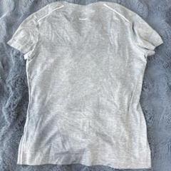 JIL SANDER グレー Vネック Tシャツ ジルサンダー ミニマムロゴ L