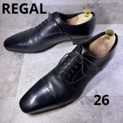 良品✨REGAL リーガル ストレートチップ 26 本革 黒 10LR - メルカリ