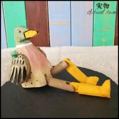 縁起物 天然木 子鴨 カルガモ 鳥 木彫り置物 カモ 鴨 小鴨 水鳥 バード 縁起物 天然木 カルガモ 鳥 木彫り置物 カモ 鴨 小鴨 水鳥