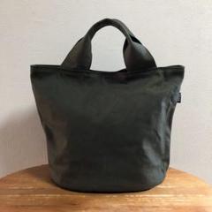 帆布バケットトートバッグ(カーキ)