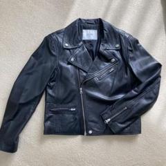 美品　SLOBE IENA　レディース　レザー　ライダースジャケット　38 SLOBE IENA - スローブ イエナ ライダースジャケット ダブル