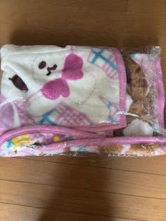 レア レトロ サンリオ シュガーバニーズ ブランケット ひざ掛け 毛布 激レア】シュガーバニーズ ヒザ掛け毛布 - メルカリ