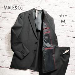 【タカキュー】MALE&Co. セットアップ スーツ グレーストライプ