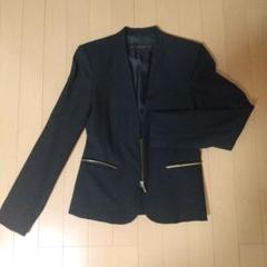 新品タグ付きザラ ベーシック ノーカラー ジャケット ブラック 黒 ZARA BASIC レディースノーカラージャケット｜コート
