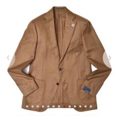 【18.7万 新品未使用】 LARDINI カシミヤウールシルク ジャケット46