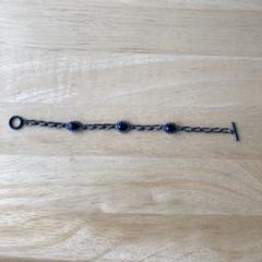 天然石チェーンデザインブレスレット