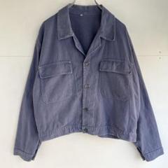 フレンチワークジャケット　トレンチコート　Vポケット　カバーオール　希少 seh9035_1re.jpg