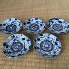 清朝 古染付 小皿5枚セット/ 南京 青花 茶道具 清朝 古染付 小皿5枚セット/ 南京 青花 茶道具 - メルカリ