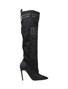DIESEL   美品　ニーハイ　ブーツ メッシュ DIESEL 美品 ニーハイ ブーツ メッシュ - メルカリ