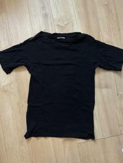 FUMIKA UCHIDA　ボートネックTシャツ　ブラック FUMIKA_UCHIDA - FUMIKA UCHIDA ボートネック オーバー