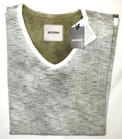 ARTISAN カーキ/オリーブ Vネック Tシャツ M 新品、未使用タグ付き