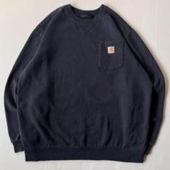 Carhartt カーハート 無地 スウェット前V 裏起毛 トレーナー XL 黒 Carhartt カーハート 無地 スウェット前V 裏起毛 トレーナー XL