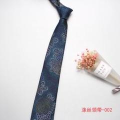 【新入荷】ネクタイ　紫陽花　簡単装着　フォーマル　結婚式　二次会　冠婚葬祭　花柄