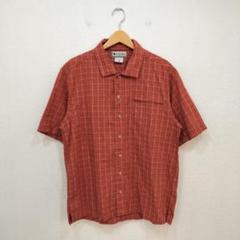 コロンビア Columbia チェック柄 半袖シャツ【M】