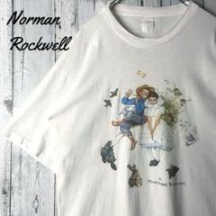 【超希少】 90s ノーマンロックウェル アート Tシャツ 古着 ヴィンテージ