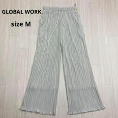 ◆ GLOBAL WORK グローバルワーク プリーツ フレア パンツ M