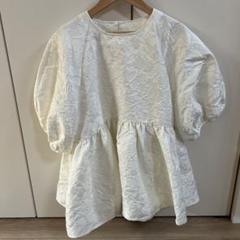 ohga フラワーキルト ブラウス 試着のみ】ohga フラワーキルトブラウス