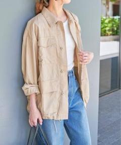 【新品未使用】Spick & Span ライトミリタリーブルゾン　ベージュ 新品未使用】Spick & Span ライトミリタリーブルゾン ベージュ
