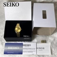 【美品】 セイコー エッセンシャルズ SUR444 レディース 腕時計 ゴールド