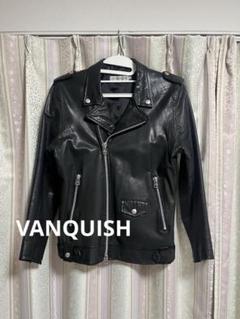ヴァンキッシュ 羊革 ラムレザー ライダース ジャケット