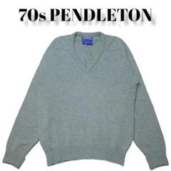 ペンドルトン 100%メリノウール Vネックセーター ニット ヘリンボーン 2025年最新】PENDLETON ネック：Vネック メンズ ニット