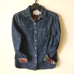 アーノルドパーマー 刺繍 デニム長袖 シャツ レディース