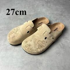 ✅新品　サンダル　スリッパ　サボ　クロッグ　スウェード　ベージュ　27cm