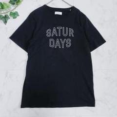 サタデーズニューヨークシティ　胸ロゴ　Tシャツ　ブラック