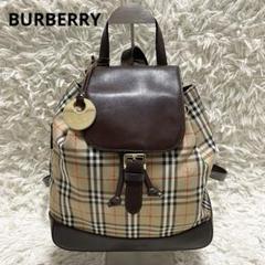 美品✨BURBERRY リュック ノバチェック レザー シャドーホース
