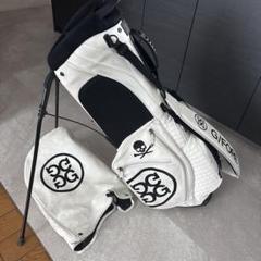 G/FORE ホワイト キャディバッグ スカルロゴ付き