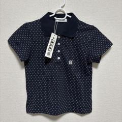aeae ネイビー ドット柄 ポロシャツ 半袖 aeae ドット ポロシャツ 半袖 tシャツ - メルカリ