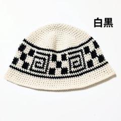 クラッシャーハット クロシェハット 古着 帽子 ビーニー グランジ y2k