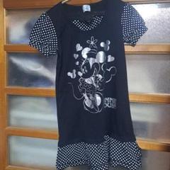 140Size　Disney ミニーマウス 半袖ワンピース