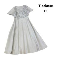 Tiaclasse ティアクラッセ レース ワンピース 半袖 ロングワンピース
