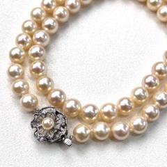 【ジュエリーマキ】あこや真珠 ネックレス ケース付 約6.0-6.5mm 182 ジュエリーマキ】あこや真珠 ネックレス ケース付 約6.0-6.5mm 182