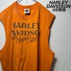 【希少】 古着 ハーレーダビッドゾン 両面プリントTシャツ ノースリーブ XL