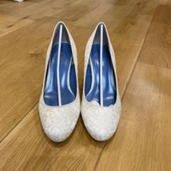 the treat dressing BENIR ホワイトヒール7cm 37 the treat dressing BENIR ホワイトヒール7cm 37