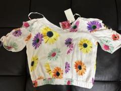 デシグアル Desigual 花柄 ショートギャザーブラウス S