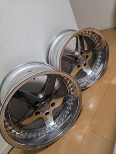 RAYS18インチのディッシュホイール2本10j+38/1本はジャンク品 RAYS18インチのディッシュホイール2本10j+38/1本はジャンク品