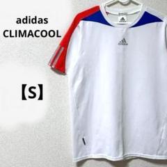アディダス【S】半袖Tシャツ　スポーツウェア　白　ユニセックス　サッカーウェア