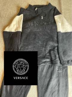 【ヴェルサーチ XL】セットアップVERSACE ネイビートレーナー　スウェット ヴェルサーチ XL】セットアップVERSACE ネイビートレーナー