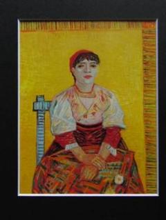 ヴァン・ゴッホ、イタリアの女、希少画集画、新品額装付 ヴァン・ゴッホ、イタリアの女、希少画集画、新品額装付 - メルカリ