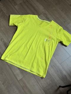 DIFFERENTLY 蛍光イエロー Tシャツ M