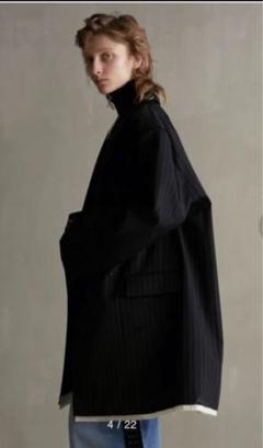 新品未使用メゾンスペシャル 黒 チェスターコート レディース Super140's Long Coat/super140'sロングコート【MAISON SPECIAL